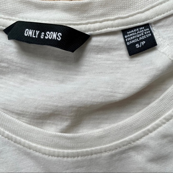 ONLY  & SONS sleeveless WHITE TANK - S - Picture 10 of 11